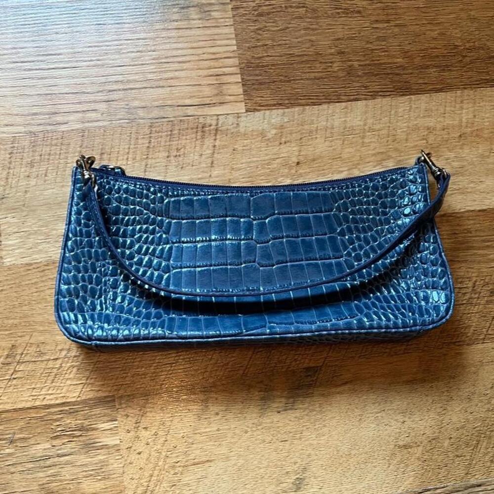 Giani bernini navy blue crocodile